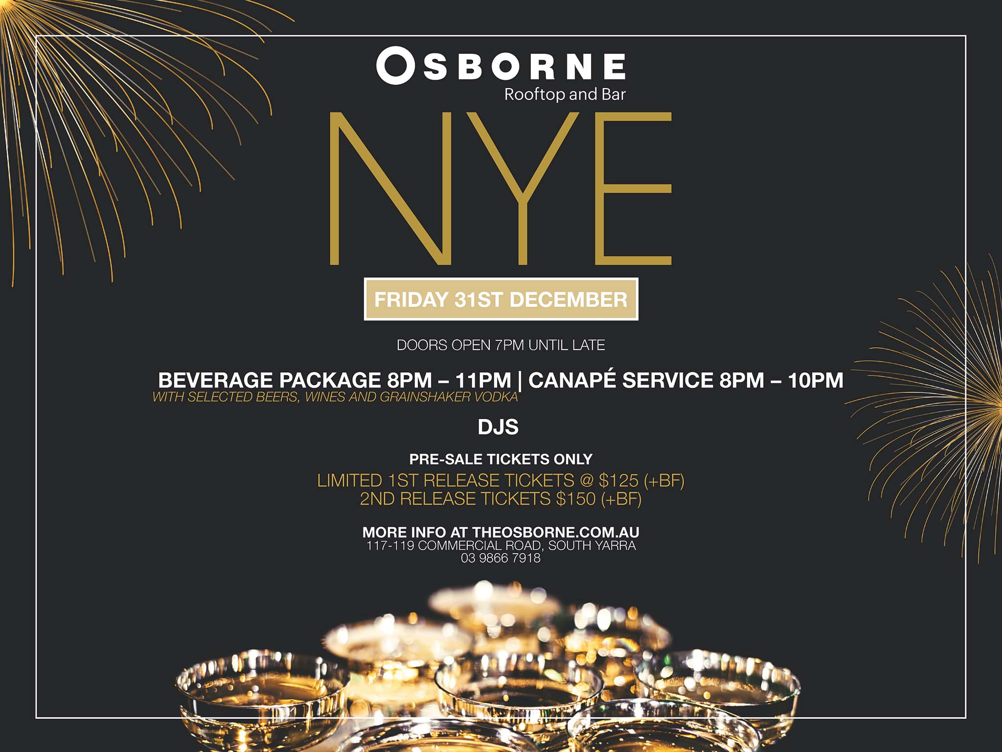 New Years Eve - Osborne Rooftop Bar